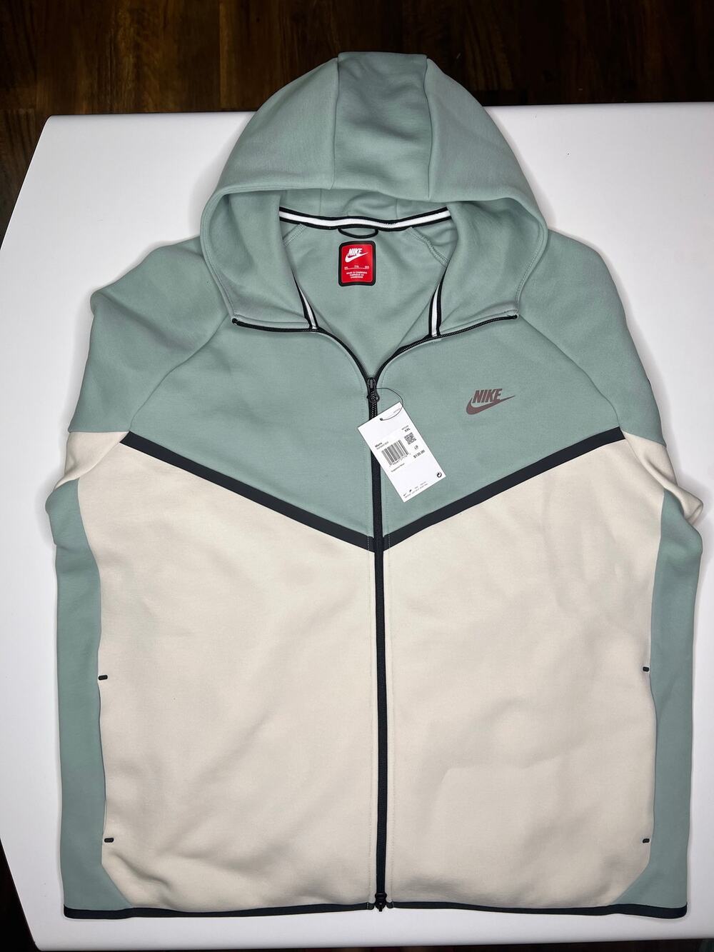 Nike Tech Fleece Windrunner Hoodie Green Sail size XXL Mens